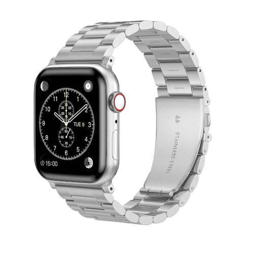 Stainless Steel Metal Strap For Apple Watch Series 38/40/41mm (Size M/L) - Silver