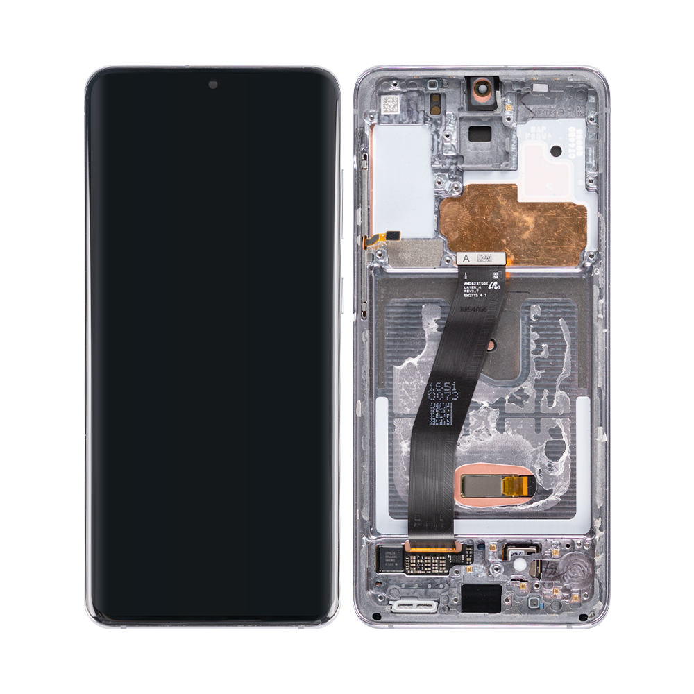 Samsung Galaxy S20 G980F, S20 5G G981B Display And Digitizer With Frame Cosmic Grey Pulled