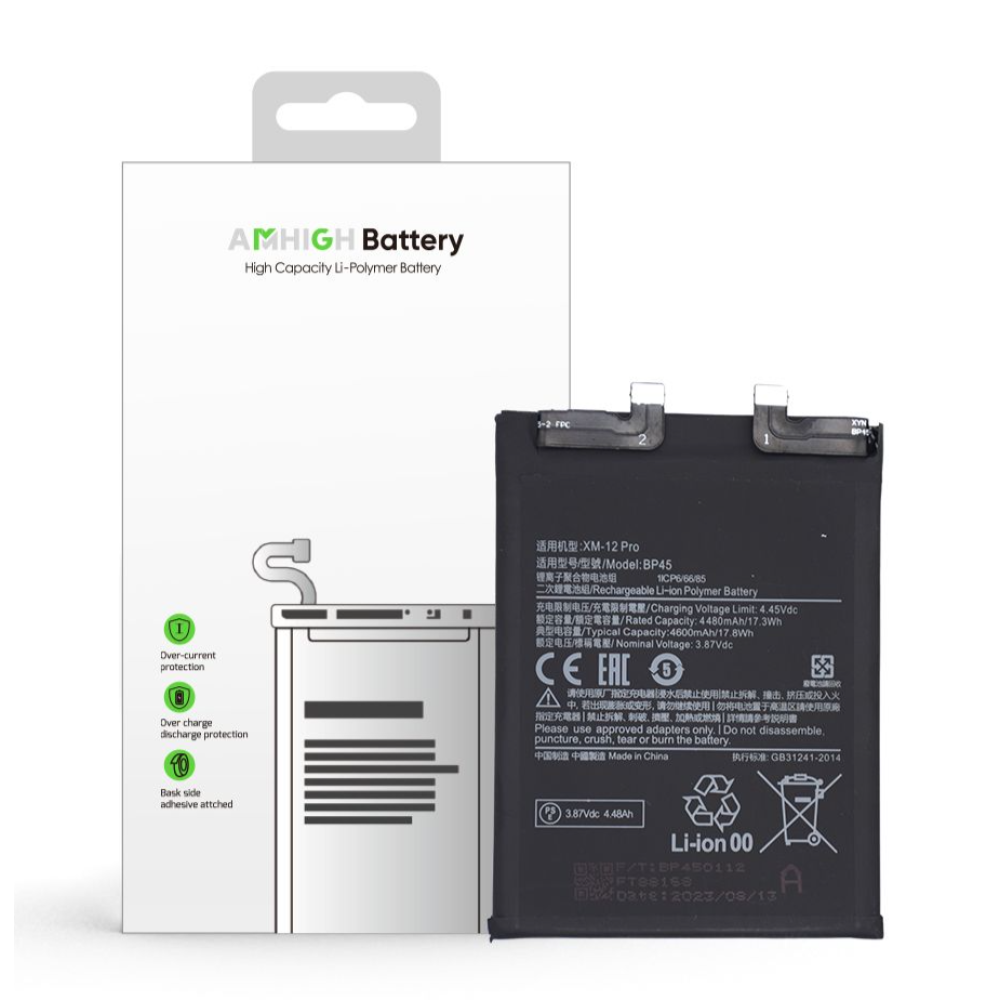 Xiaomi 12 Pro Battery BP45 - 4480mAh (AMHigh Premium)