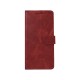 Rixus Bookcase For iPhone 16 Plus Dark Red