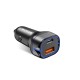 Rixus USB-C PD+QC3.0 Car Charger 18W RXCC13 - Black