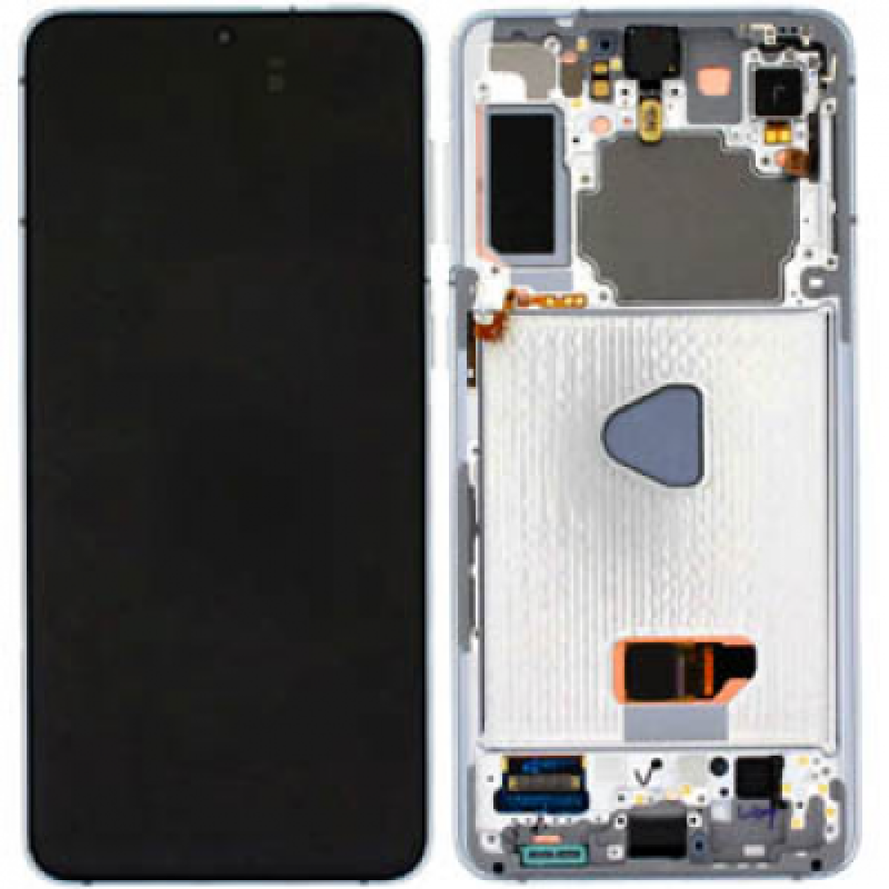 Samsung Galaxy S21 Plus SM-G996 (GH82-27268C/27267C) Display Complete (No Camera)- Phantom Silver