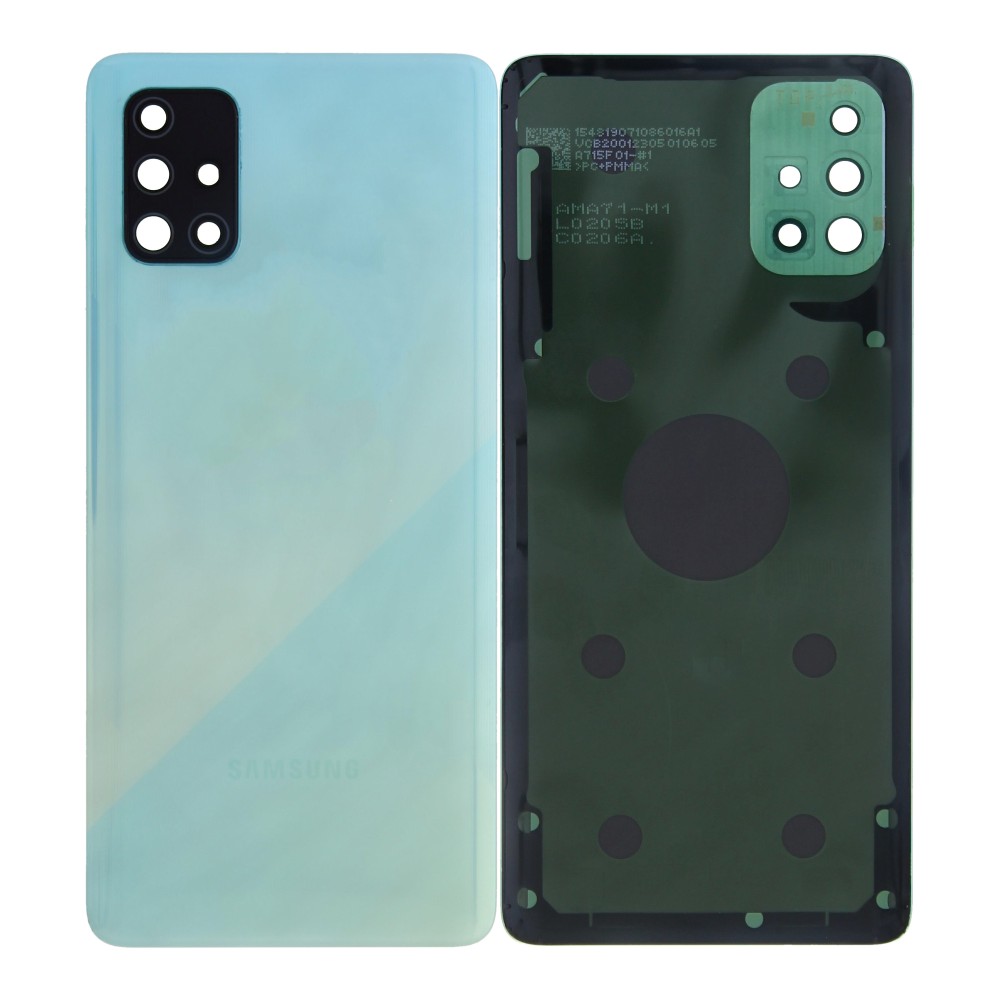 Samsung Galaxy A71 A715F Back Cover Prism Crush Blue With Lens OEM