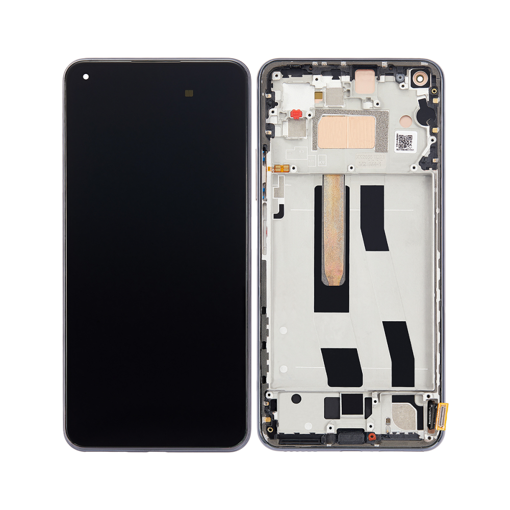 Xiaomi 11 Lite 5G NE (2109119DG) Display Complete + Frame (5600030K9D00) - Truffle Black