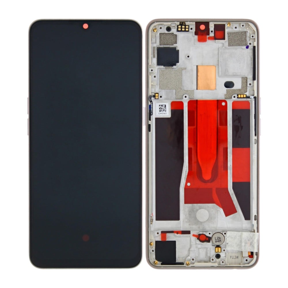 Oppo Find X2 Lite (CPH2005) Display Complete + Frame (4903623) - Pearl White