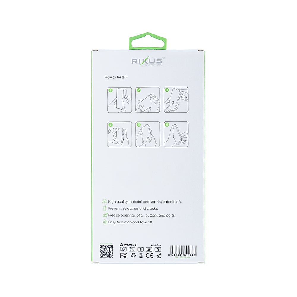 Rixus Anti-Burst Case With MagSafe For Samsung Galaxy S25 Ultra S938B Transparent