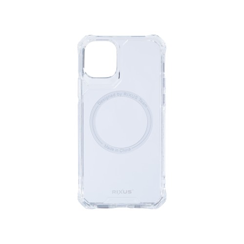 Rixus Armor-X Anti Shock Case With MagSafe For iPhone 11 Pro Max Transparent