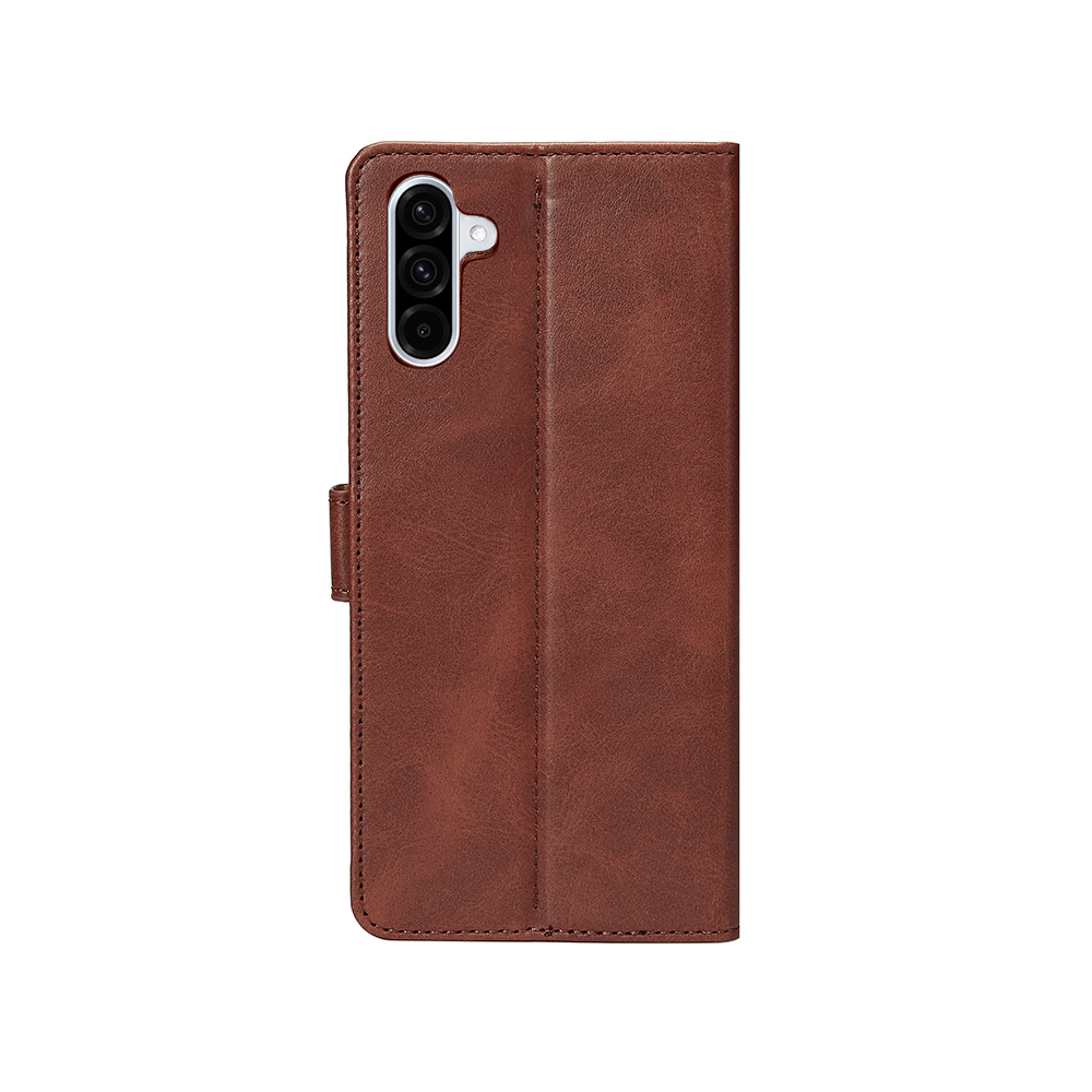 Rixus Bookcase For Samsung Galaxy A36 A366B Brown