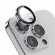 Rixus For iPhone 13, 13 Mini Metal Shield Camera Tempered Glass Green