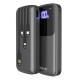 Rixus RXPB36B Powerbank 10.000 mAh With 4 Build-in Cables Black