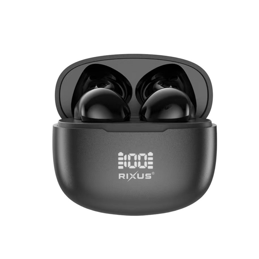 Rixus Hifi Sound Earbuds Wireless Headset RXBH42 - Black