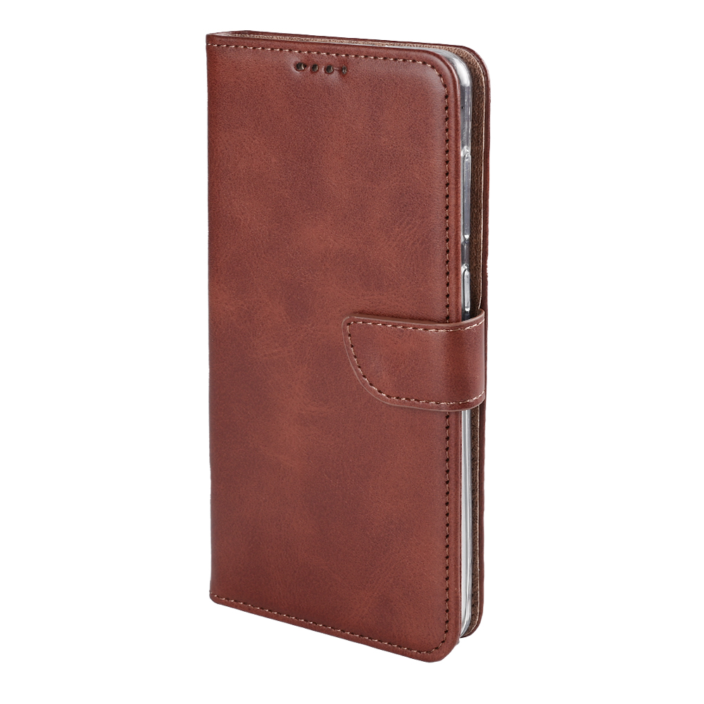Rixus Bookcase For Samsung Galaxy A21s A217F Brown