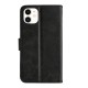 Rixus Bookcase For iPhone 11 Black
