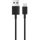 Data Cable US4001M USB-A To USB-C 100CM Black