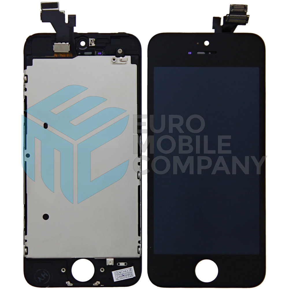 iPhone 5 Display + Digitizer, +Metal Plate A+ High Quality - Black