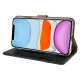 Rixus Bookcase For iPhone 11 Black