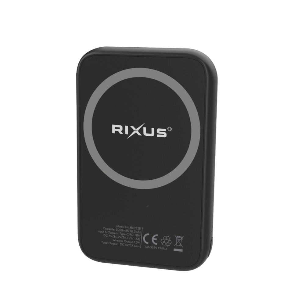 Rixus RXPB28 High Capacity Powerbank 5.000mAh Black