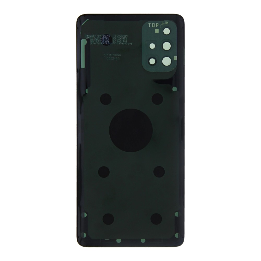 Samsung Galaxy A71 A715F Back Cover Prism Crush Black With Lens OEM