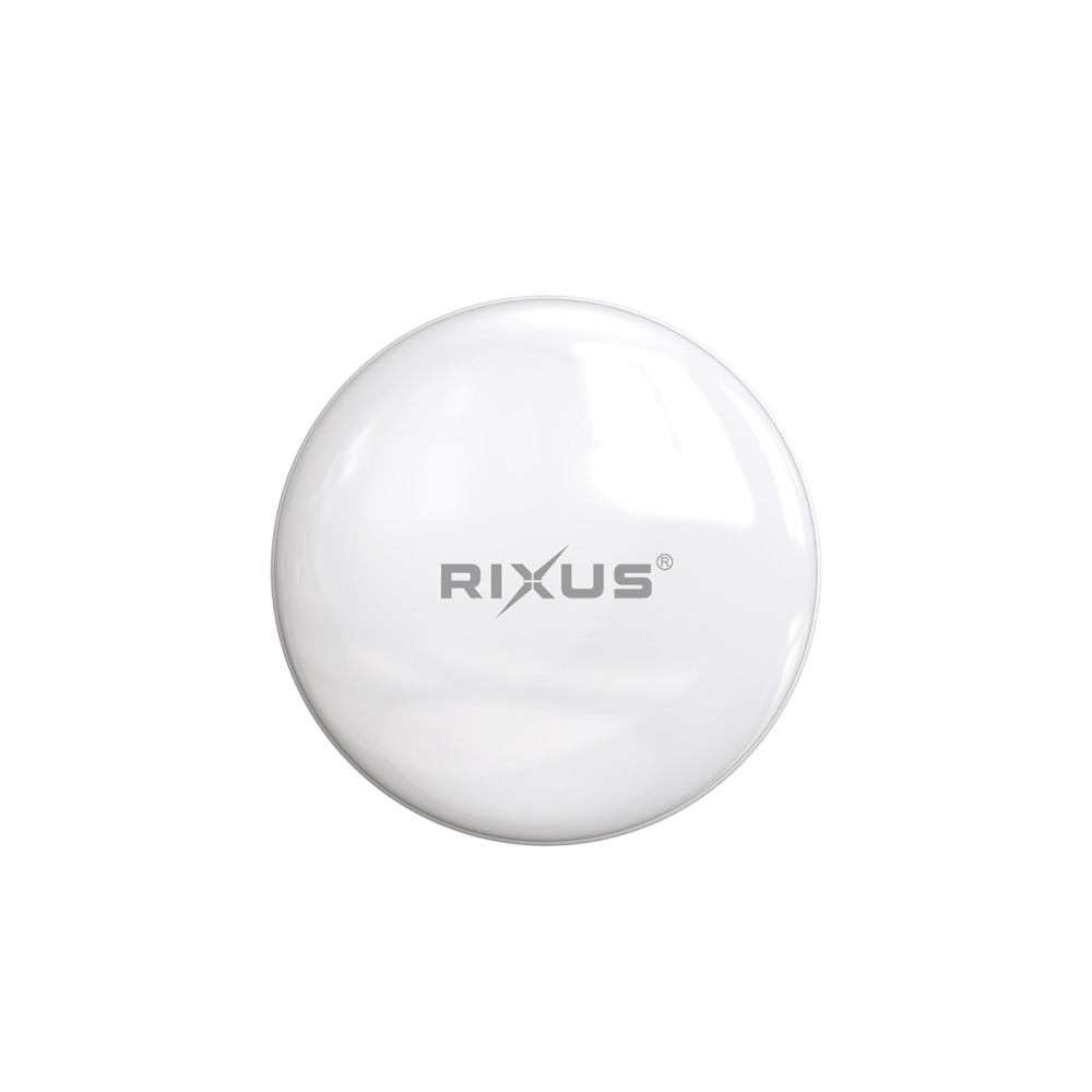 Rixus Rix Tag Apple MFi Certified Tracker Works with Apple Find My (iOS Only) White