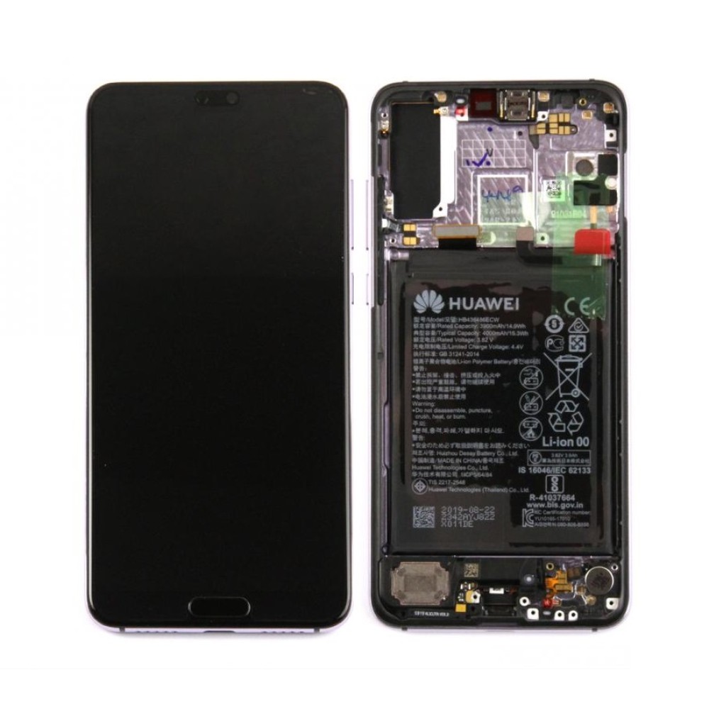 Huawei P20 Pro 02351WTU (CLT-L09/ CLT-L29) OEM Service Part Screen Incl. Battery - Purple/Twilight