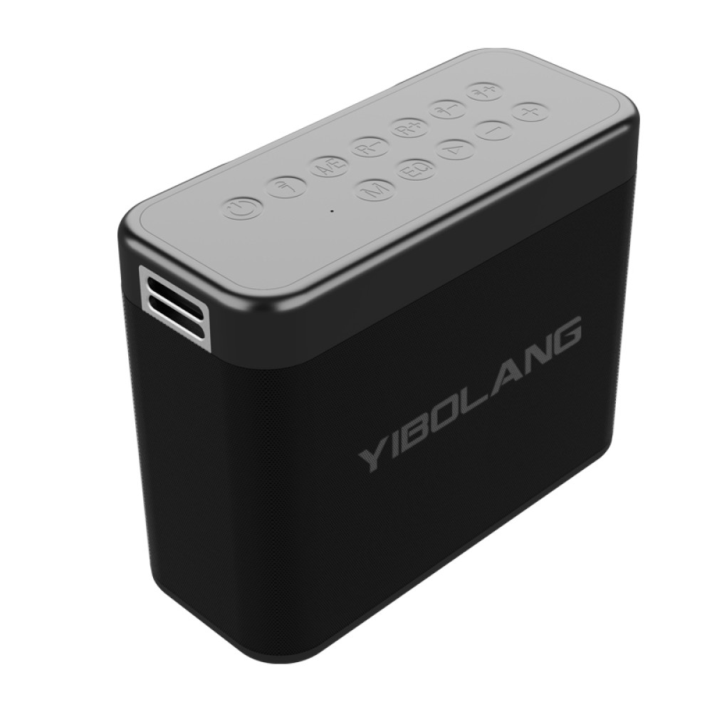 Yibolang Bluetooth Speaker X48Pro with Two Microphones Black