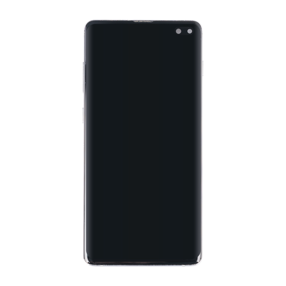 Samsung Galaxy S10 Plus G975F Display And Digitizer With Frame Prism White Pulled