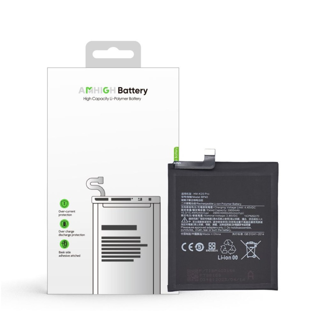 Xiaomi Mi 9T Pro / Redmi K20 Pro Battery BP40 - 4000mAh (AMHigh Premium)