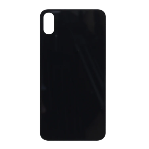 For iPhone X Extra Glass Black (Enlarged Camera Frame) (excl. Logo)