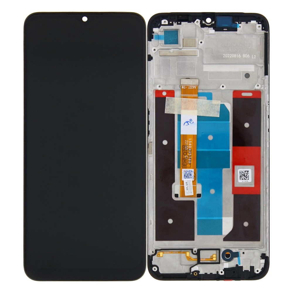 Realme C35 (RMX3511) , Narzo 50A Prime (RMX3430) Display And Digitizer With Frame Black OEM