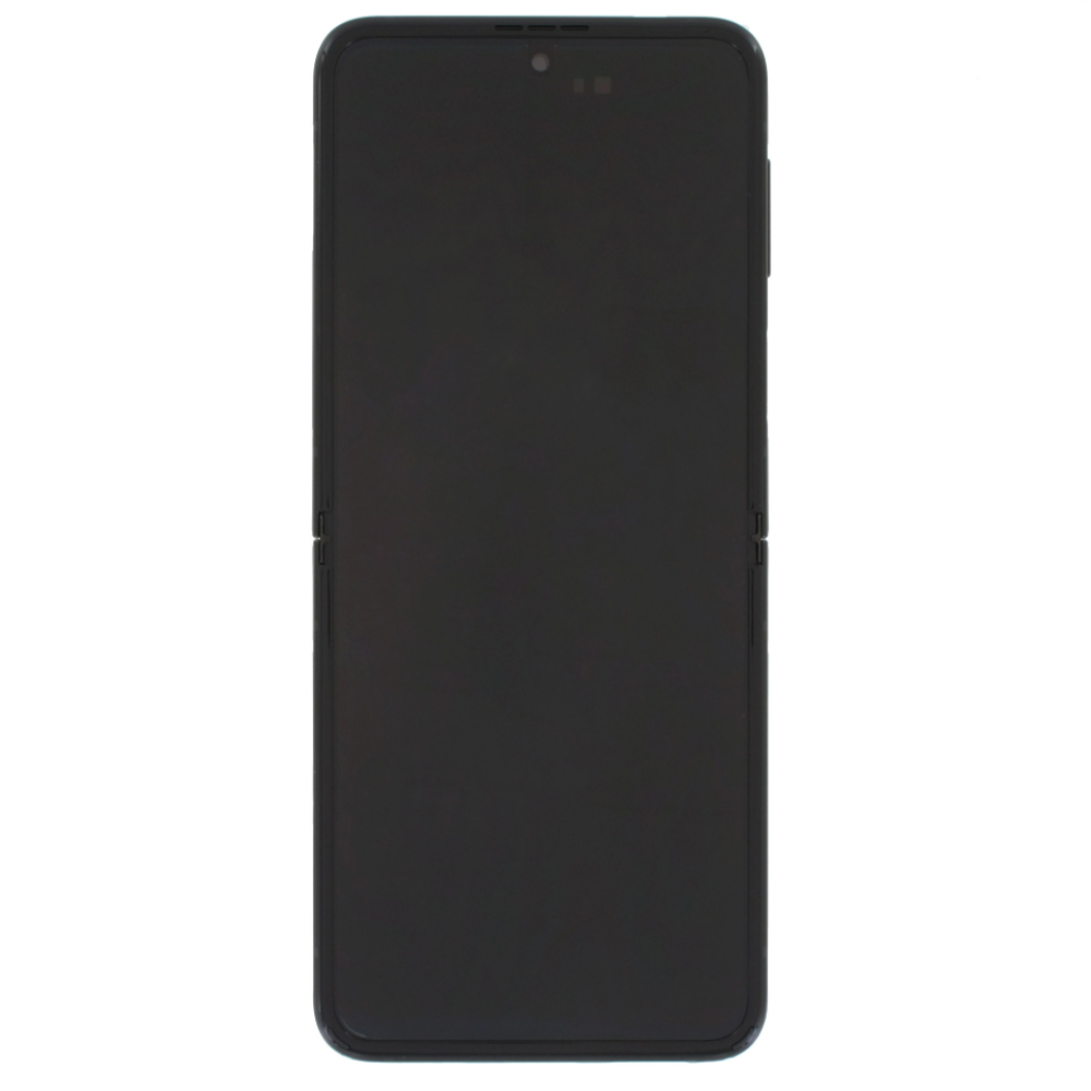 Samsung Galaxy Z Flip 3 (SM-F711B) Display Complete + Frame (No Camera) GH82-27244A / GH82-27243A - Panthom Black