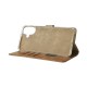 Rixus Bookcase For iPhone 16 Light Brown