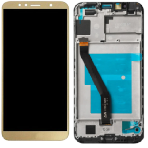 Huawei Y6 2018/Y6 Prime 2018 Display + Digitizer With Frame - Gold