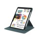 For iPad 10.2", 10.5" PU Leather Protective Case Midnight Green