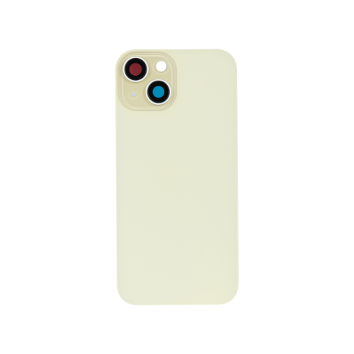 For iPhone 15 Plus Extra Glass Yellow (Enlarged Camera Frame) (excl. Logo)