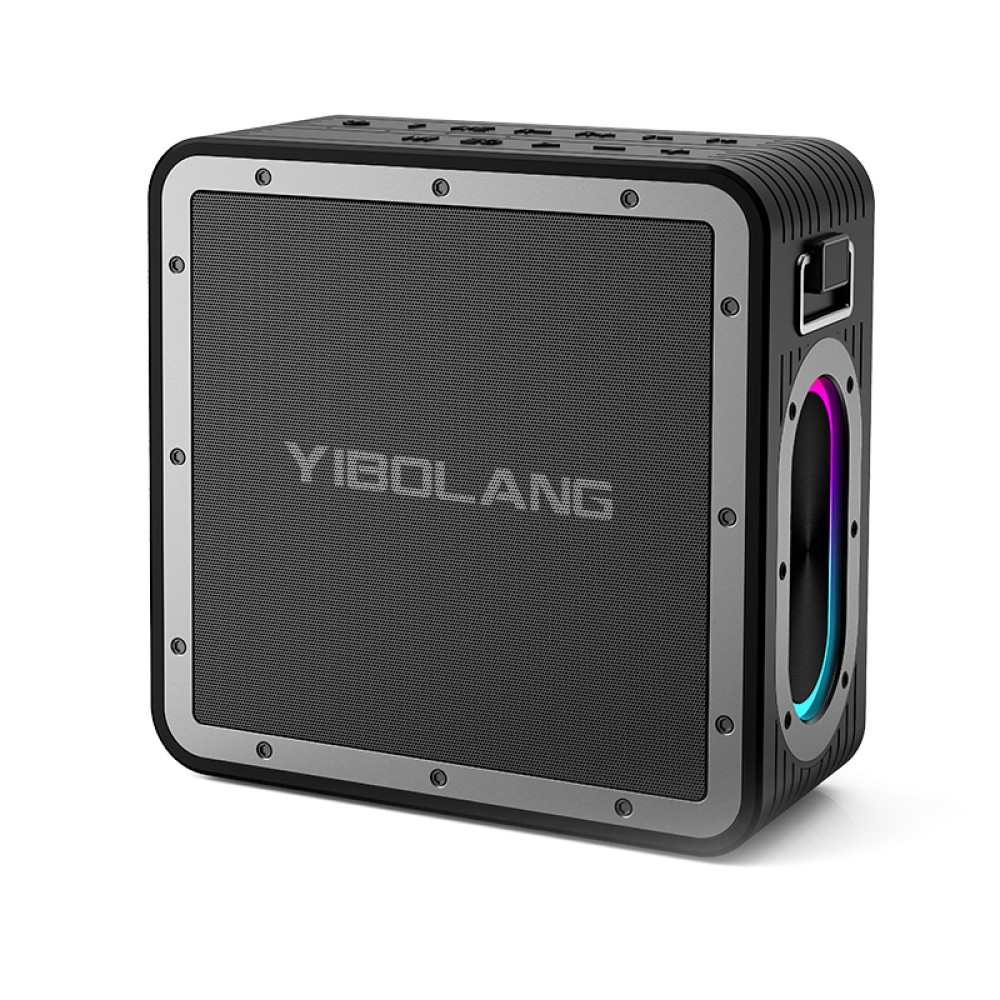 Yibolang Bluetooth Speaker X47Pro with Two Microphones Black