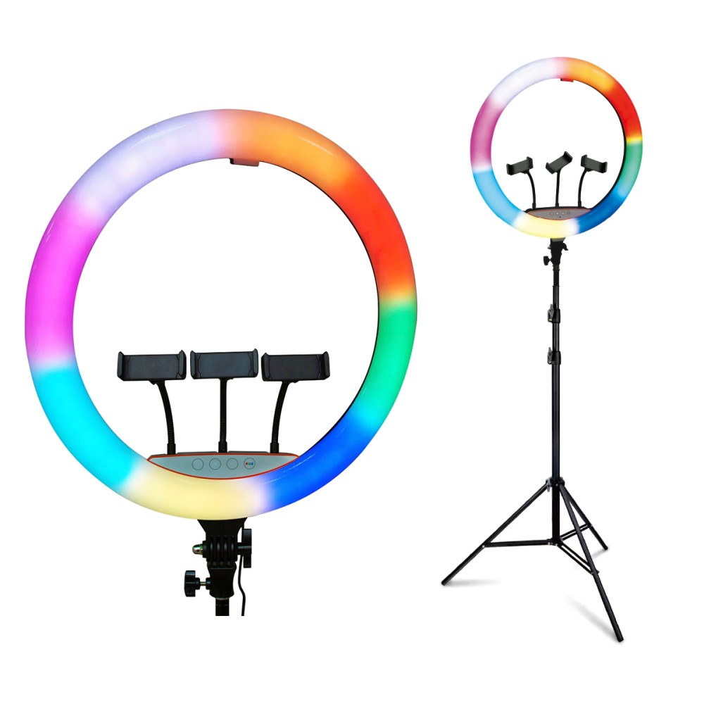 Rixus Selfie Ring Light 22inch + Holder Stick RXLG32