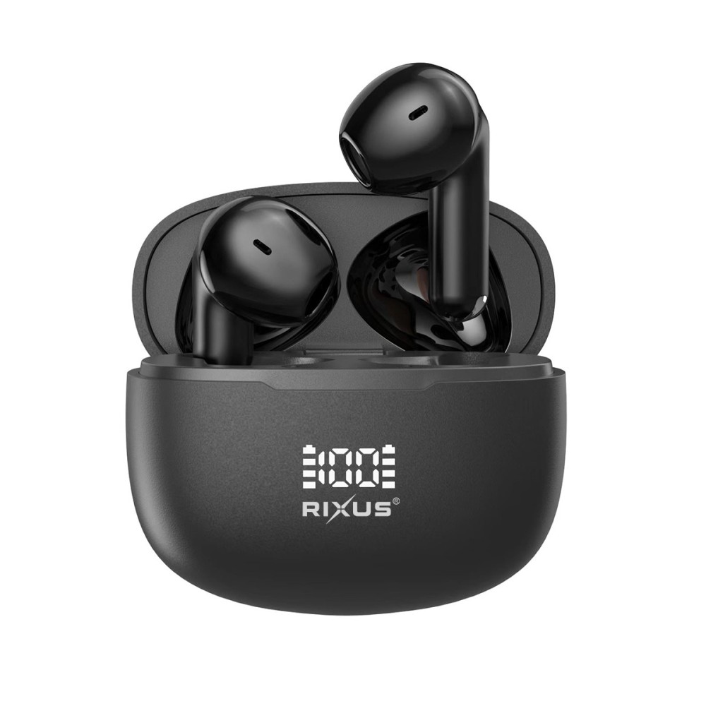 Rixus Hifi Sound Earbuds Wireless Headset RXBH42 - Black