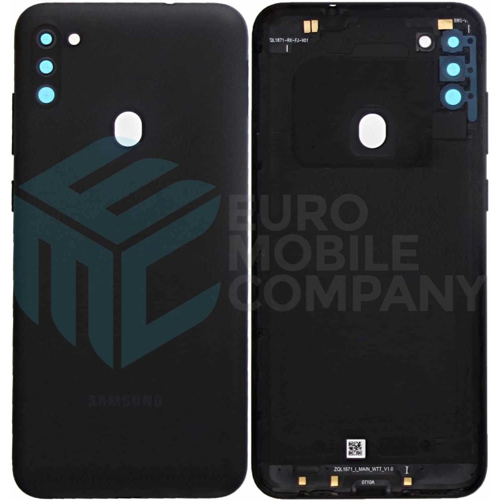 Samsung Galaxy M11 M115F Back Cover Black With Lens OEM