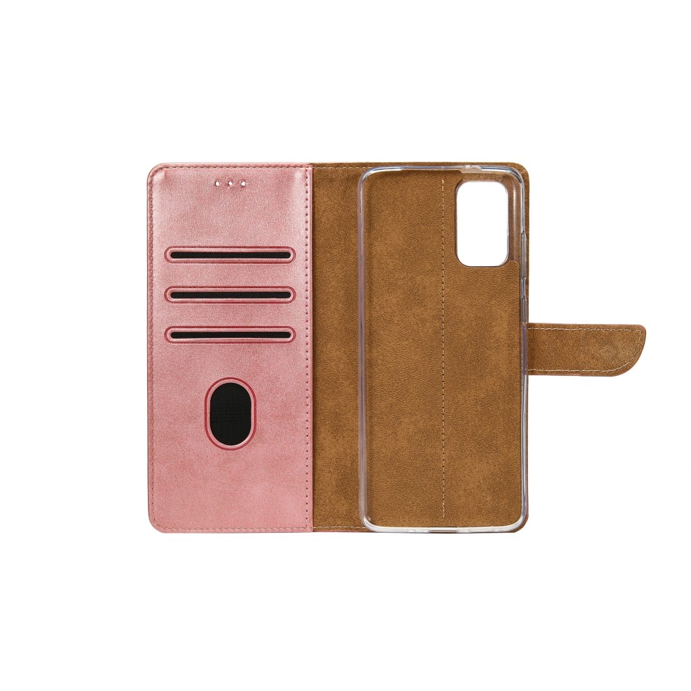 Rixus Bookcase For Samsung Galaxy S23 FE S711B Pink