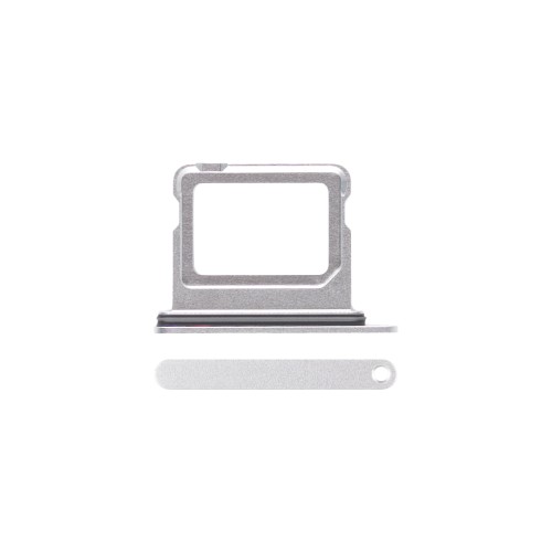 For iPhone 16, 16 Plus Sim Card Holder White