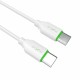 Rixus RX2017 Data Sync And Fast Charge Cable Type-C to Type-C 300CM White