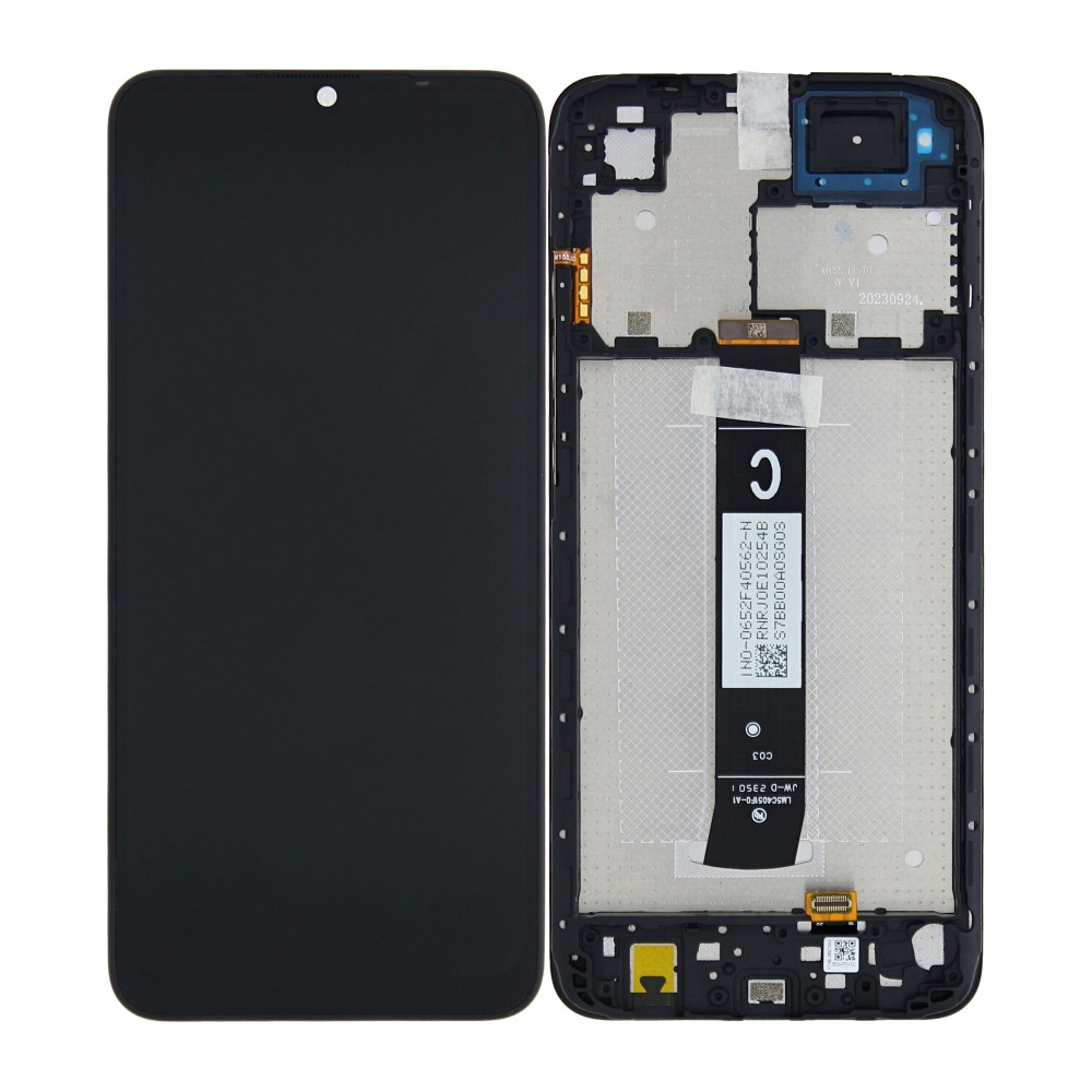 Xiaomi Redmi A2 (23028RN4DG), A2 Plus (23028RNCAG) Display And Digitizer With Frame Black Original