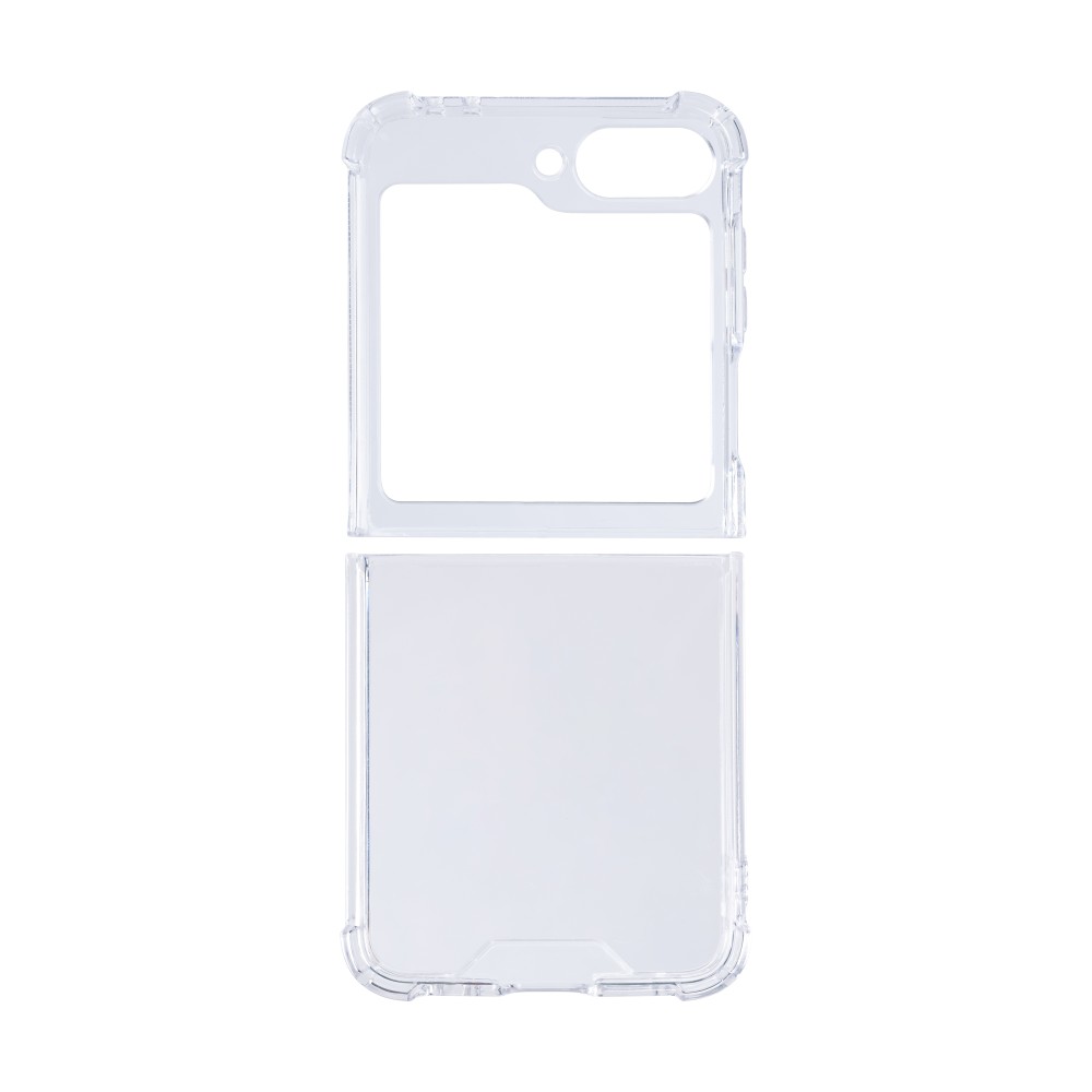 Rixus For Samsung Galaxy Z Flip6 Anti-Burst Case Clear