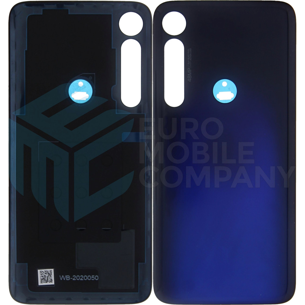 Motorola Moto G8 Plus (XT2019) Back Cover Dark Blue Without Lens + Adhesive 5S58C15537 Service Pack