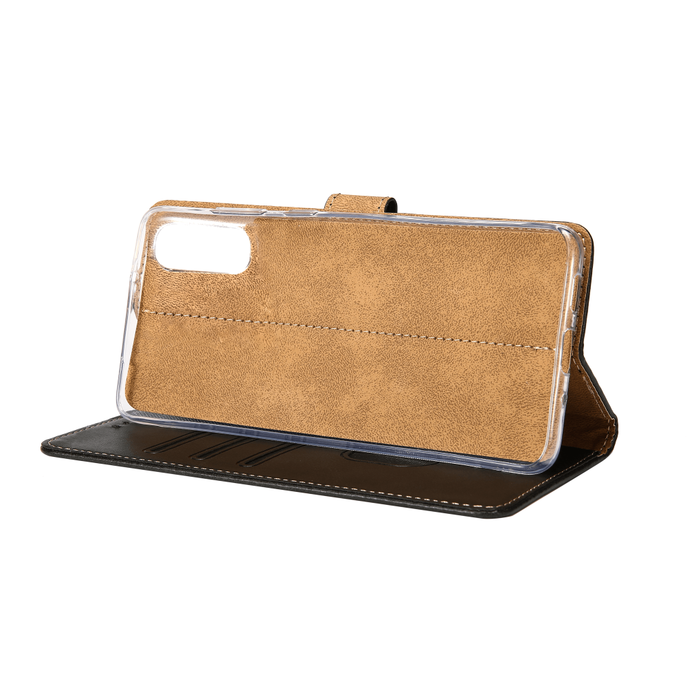 Rixus Bookcase For iPhone X, XS Black