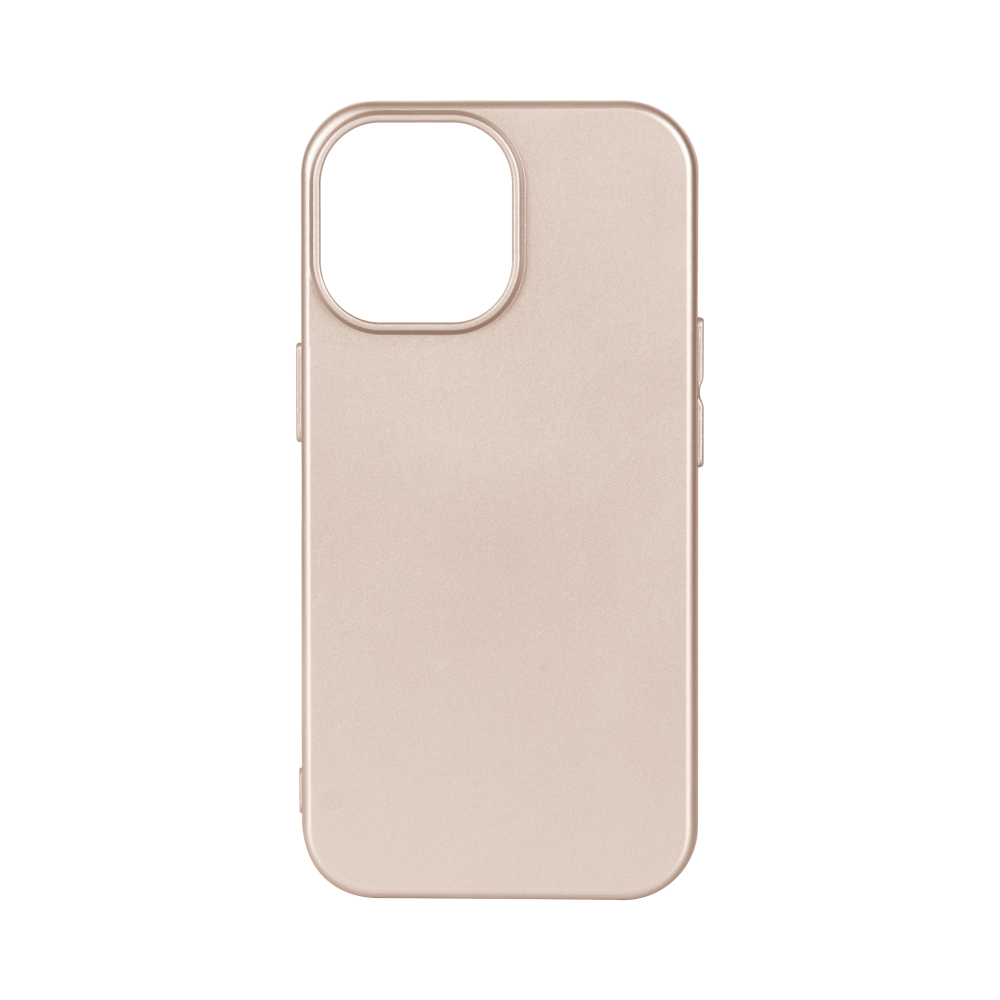 Rixus Soft TPU Phone Case For iPhone 15 Plus Gold