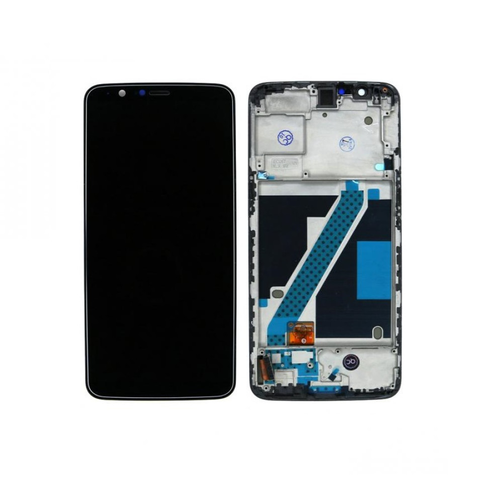 OnePlus 5T Display + Digitizer + Frame OEM - Black