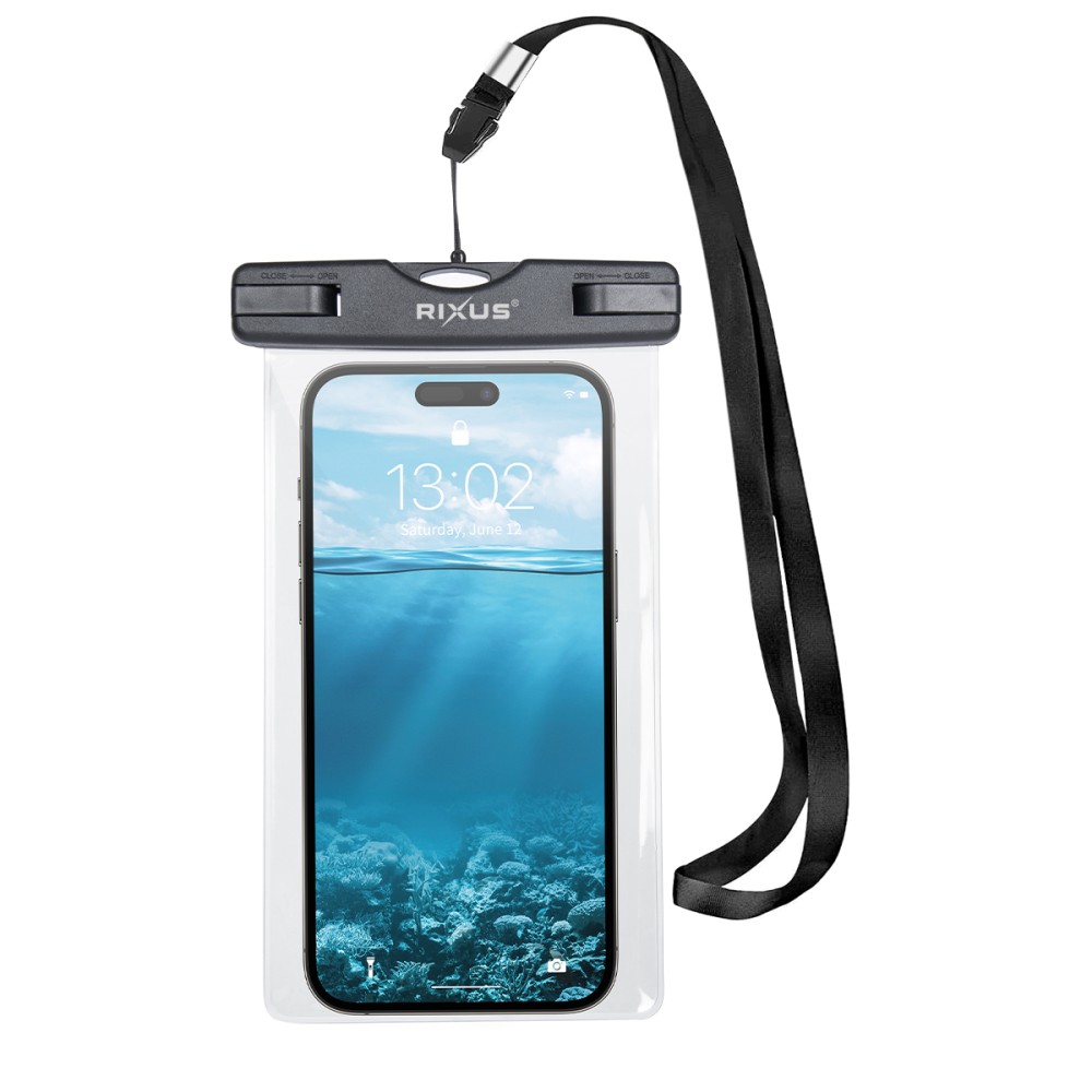 Rixus RXBG17 Sponge Waterproof Phone Bag Black