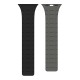 Rixus Silicone Band With Magnetic For Apple Watch 38mm, 40mm, 41mm Black + Grey