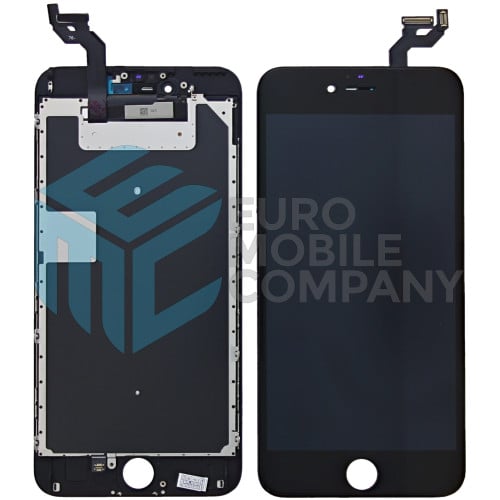 iPhone 6S Plus Display + Digitizer, +Metal Plate A+ High Quality - Black